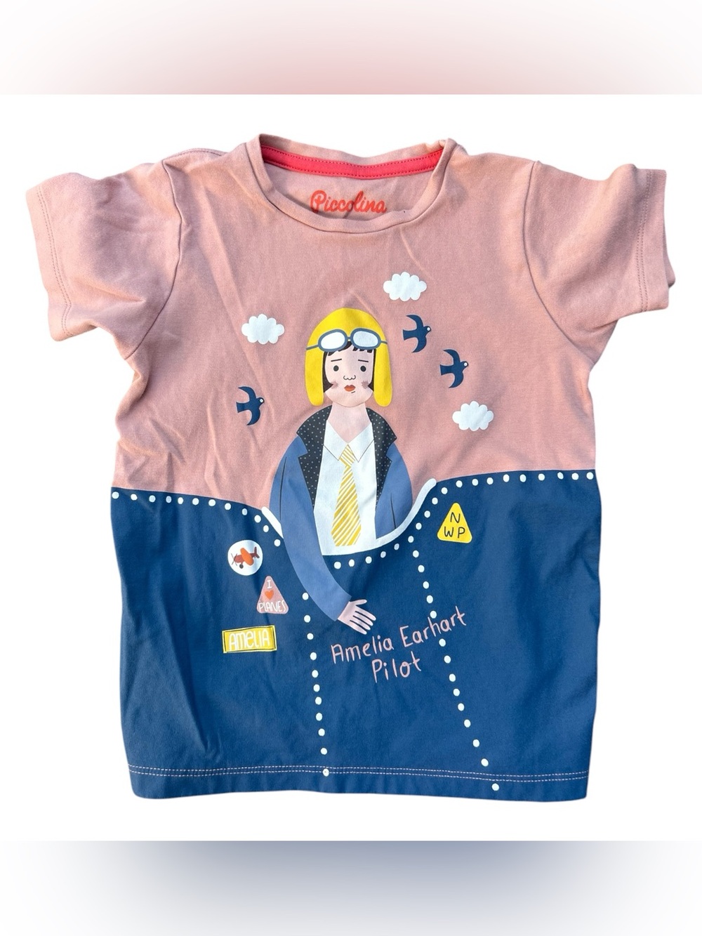 Piccolina Tee Amelia Earhart Pilot‎ 4T